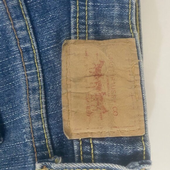 Levis Superlow Bootcut 518 Jeans Womens 9L Medium Wash Denim 32x33 Stretch Retro - Picture 10 of 16